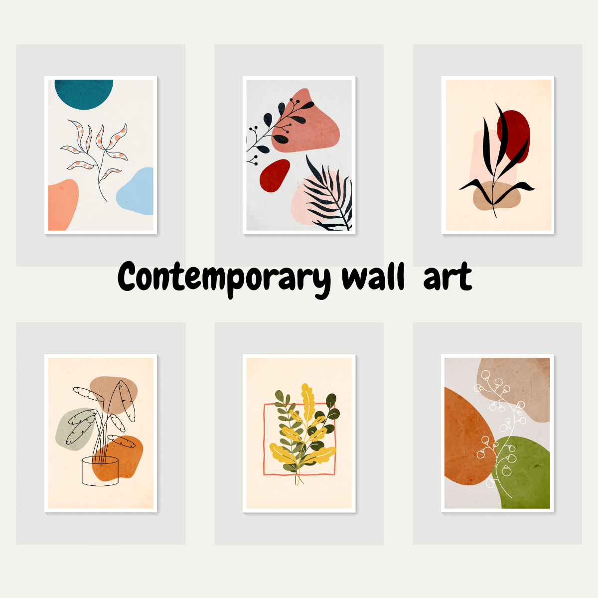 contemporary Wall art-printablenook.com