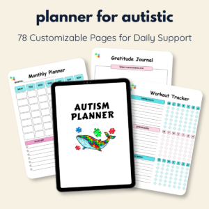 canva editable Autism planner-printablenook.com