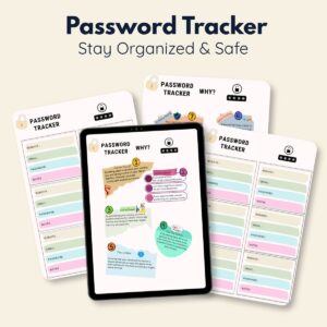 Customizable Password Tracker: Stay Organized & Safe-printablenook.com