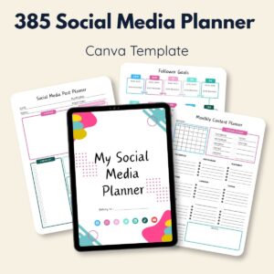 Social Medial Planner Templates-printablenook.com
