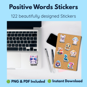 Kids Positive Words Stickers - printablenook.com