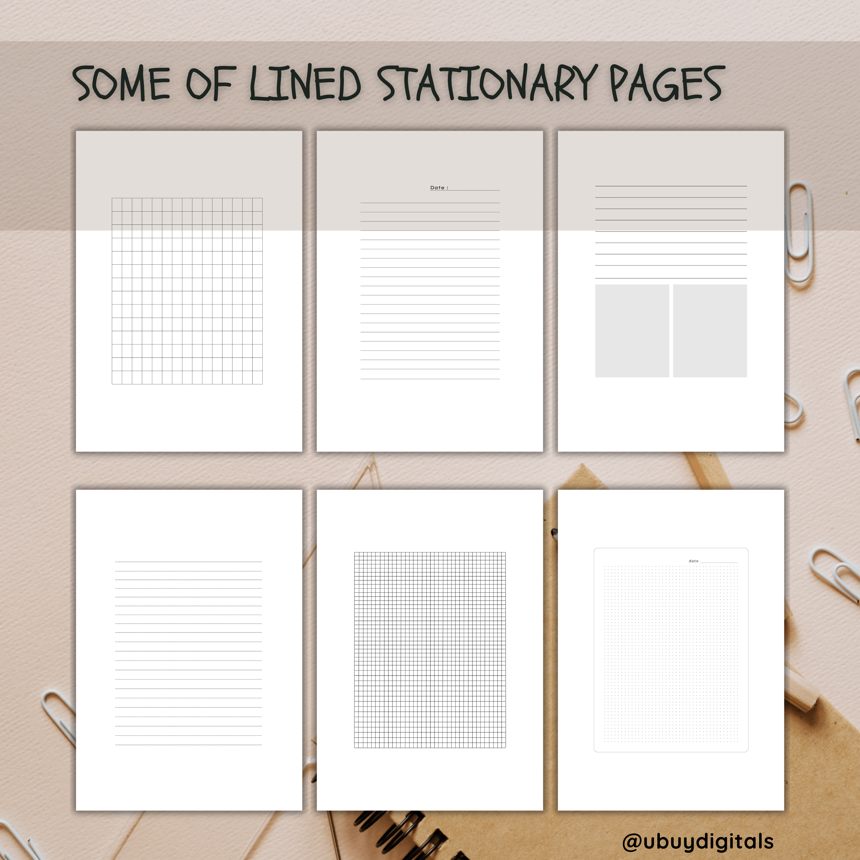 77 Editable A4 Lined Stationery Pages-ubuydigitals