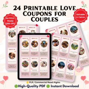 24 Printable Love Coupons for Couples-printablenook.com