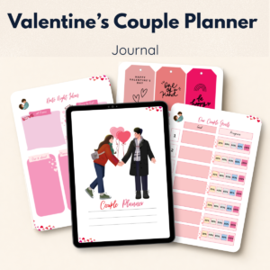 valentines couple planner-printablenook.com